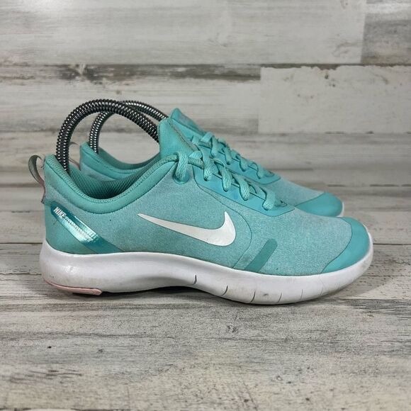 Nike Flex Experience Running Athletic Shoes Teal Green Kid's 4.5 Women's‎ 6 US - Picture 1 of 8